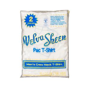 Velva Sheen 2-Pack Crew Neck Pocket T-Shirt White Made in USA