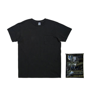 Velva Sheen Indigo Pocket Tee Black Indigo Made in USA