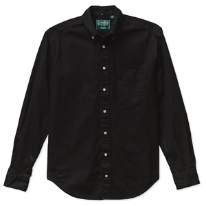 Gitman Vintage Classic Long Sleeve Black Overdye Oxford Shirt Made in USA