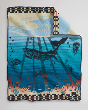 Pendleton Tide School Crib Blanket Baby Wool USA