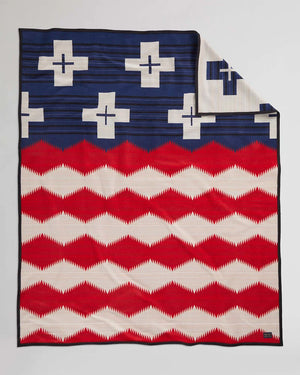 Pendleton Brave Star Blanket Wool Throw Made in USA