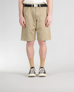Stan Ray Men's Fatigue Shorts Khaki Twill 10" Made in USA Workwear