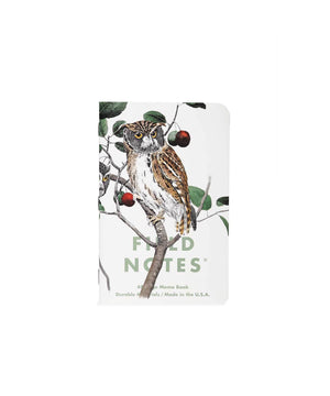 Field Notes “Birds & Trees of North America” 3-Pack [OWL]– Vintage Nature Notebook (Made in USA)