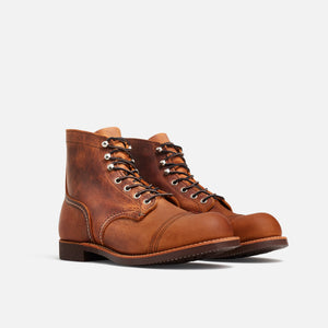 Red Wing 8085 Iron Ranger Men's 6-Inch Boot in Copper Rough & Tough Leather Made In USA