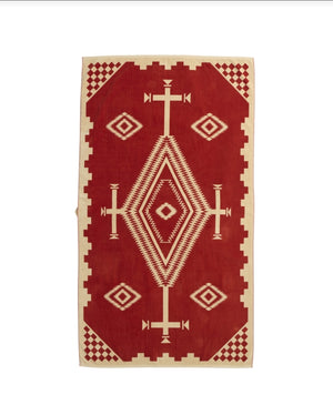 Pendleton LOS OJOS Coral Jacquard Spa Towel Cotton Bath Beach Towel USA