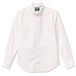 Gitman Vintage Classic Long Sleeve White Oxford Shirt Made in USA