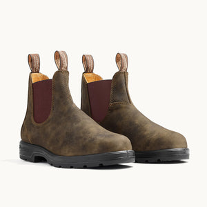 Blundstone Men's Classics #585 Chelsea Boots in Rustic Brown