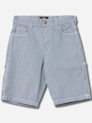 Dickies Men's Hickory Stripe Carpenter Shorts 11" Work Shorts Durable Cotton